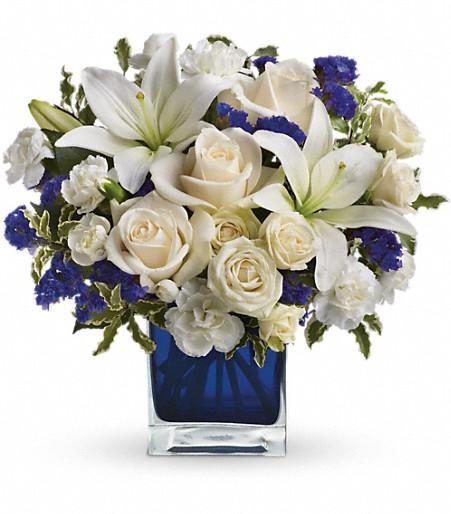 Sapphire Skies Bouquet - Four Seasons Floristry