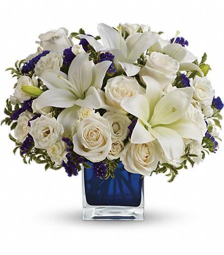 Sapphire Skies Bouquet - Four Seasons Floristry