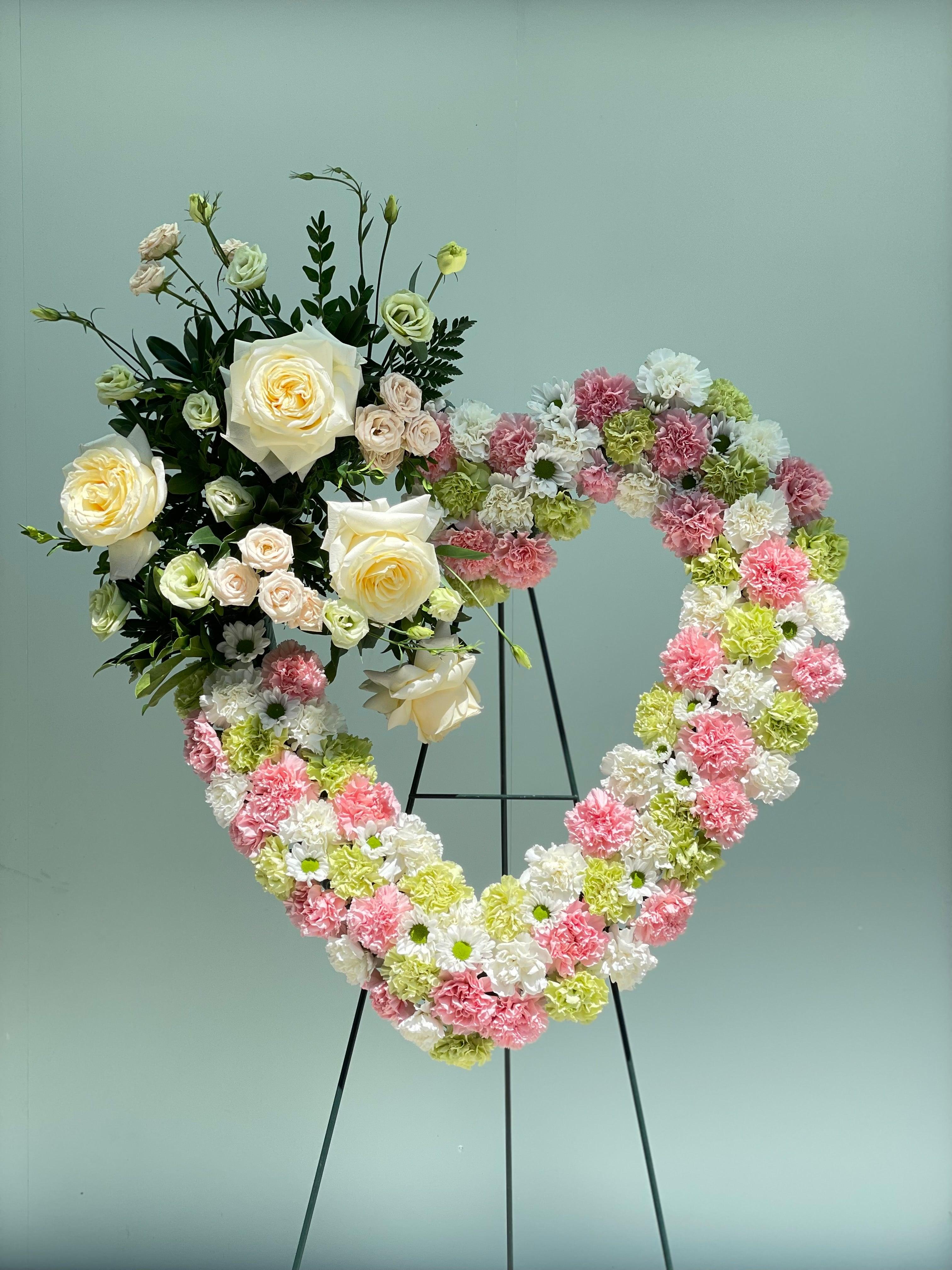 Heart Wreath - Four Seasons Floristry