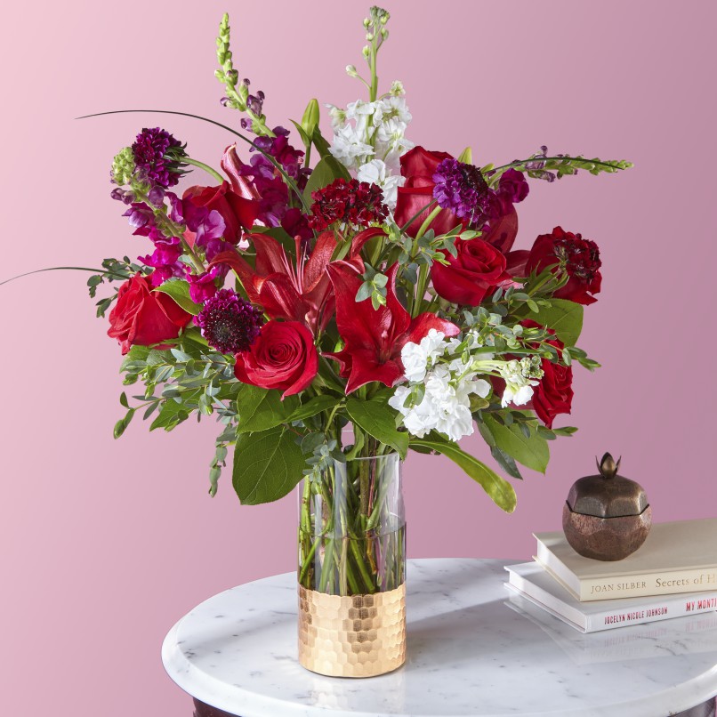 Valentine's Designer Choice In Vase Arrangement