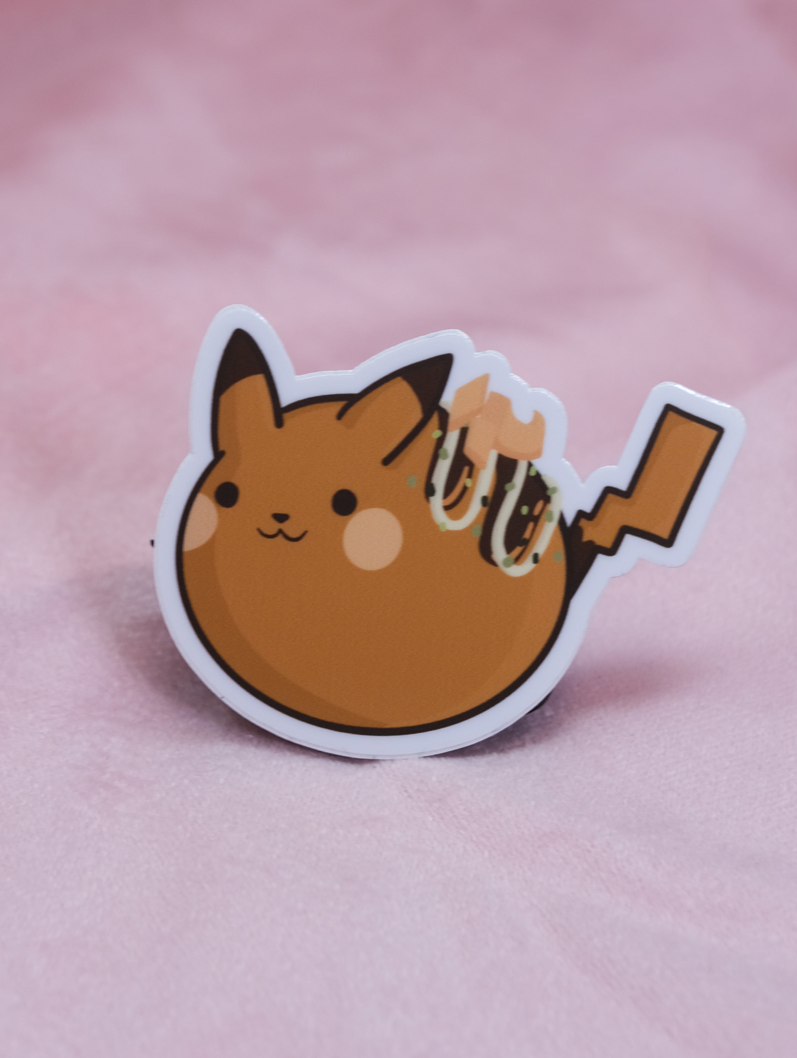 Pikachu Takoyaki (Pikayaki) Premium Matte Vinyl Sticker