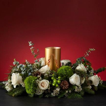 The Evening Evergreen Centerpiece - Four Seasons Floristry