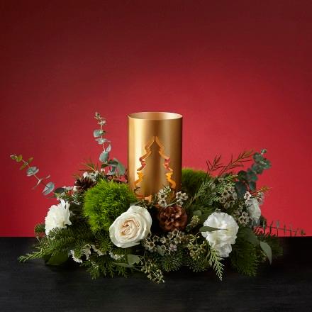 The Evening Evergreen Centerpiece - Four Seasons Floristry