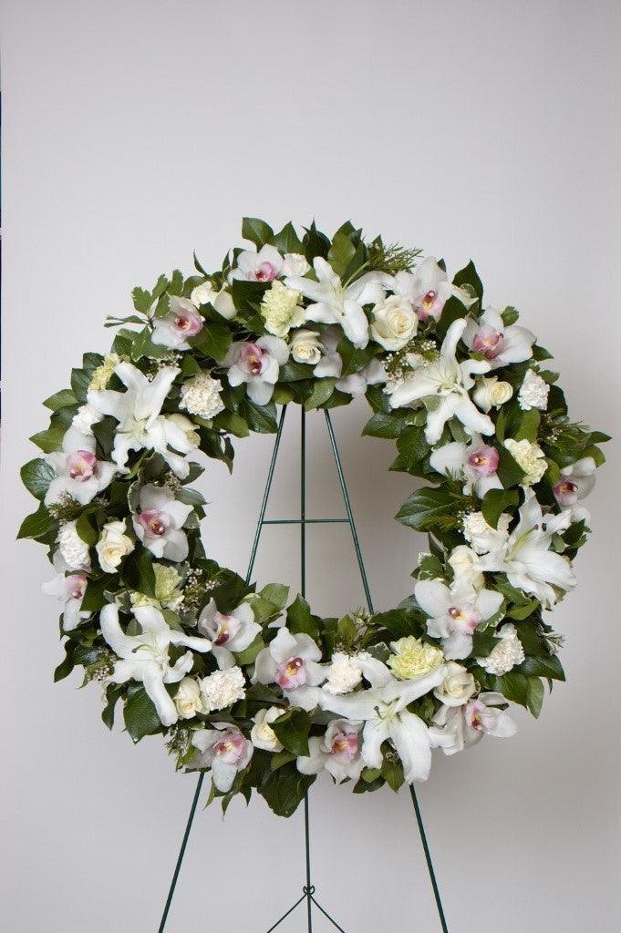 Treasured Tribute Wreathe - Four Seasons Floristry