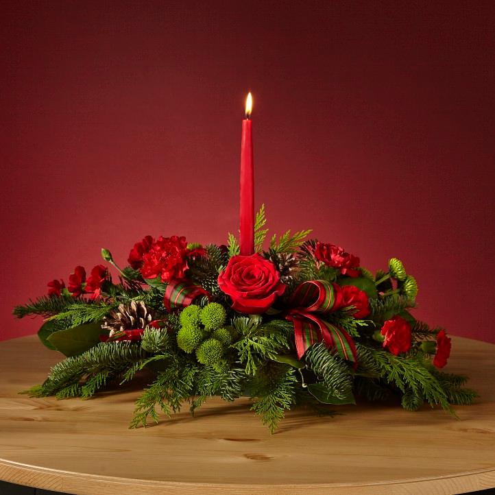 By the Candlelight Centerpiece - Four Seasons Floristry