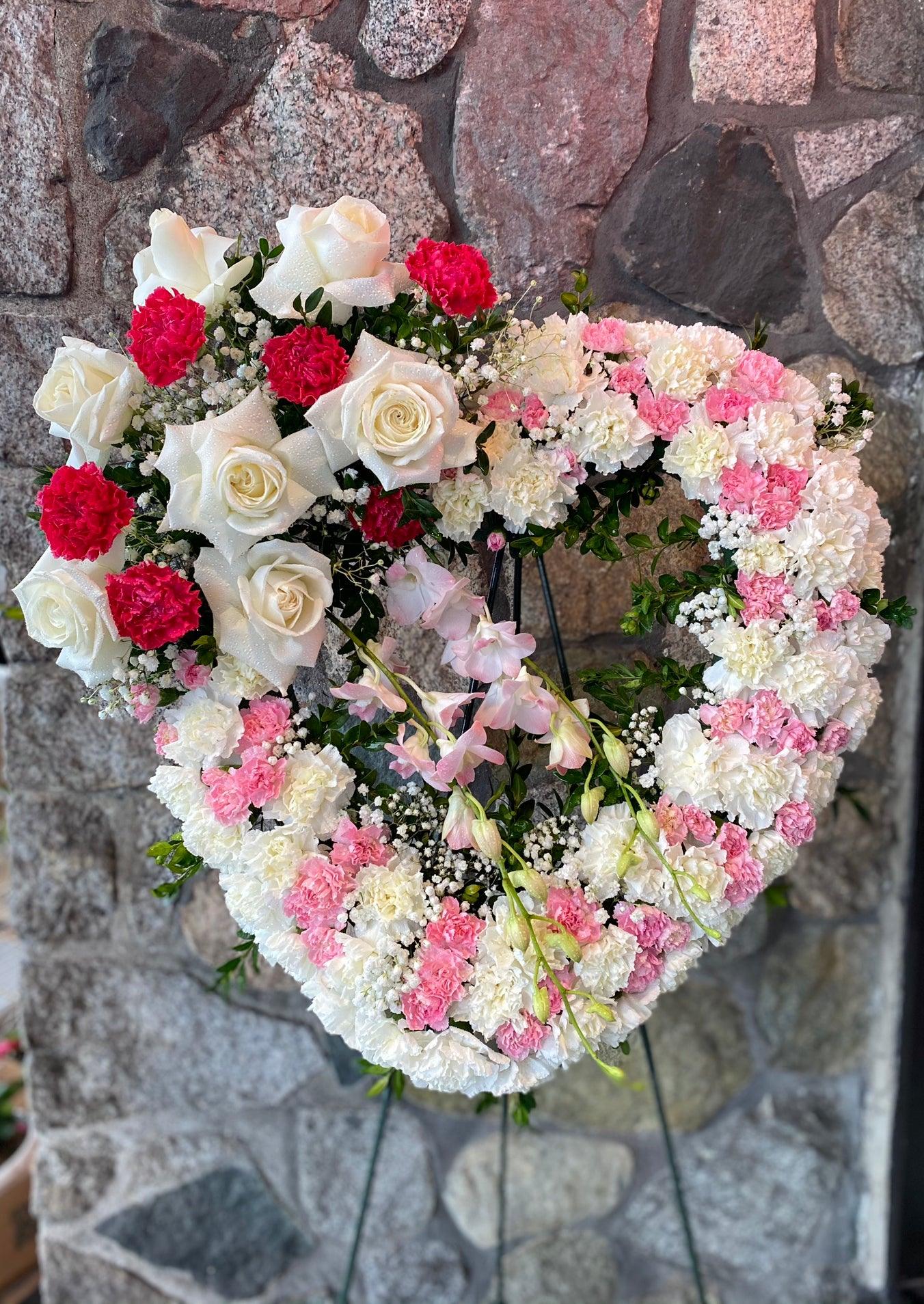 Angel Heart Wreathe - Four Seasons Floristry