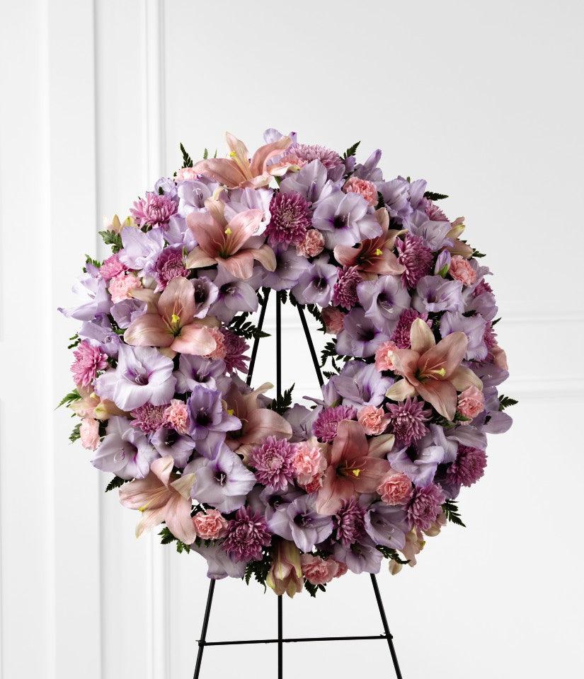 Graceful Devotion Wreathe - Four Seasons Floristry