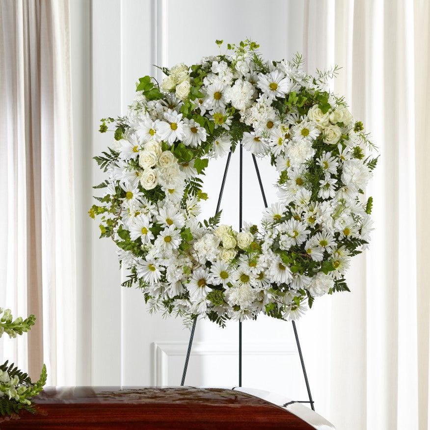 Faithful Wishes Wreathe - Four Seasons Floristry