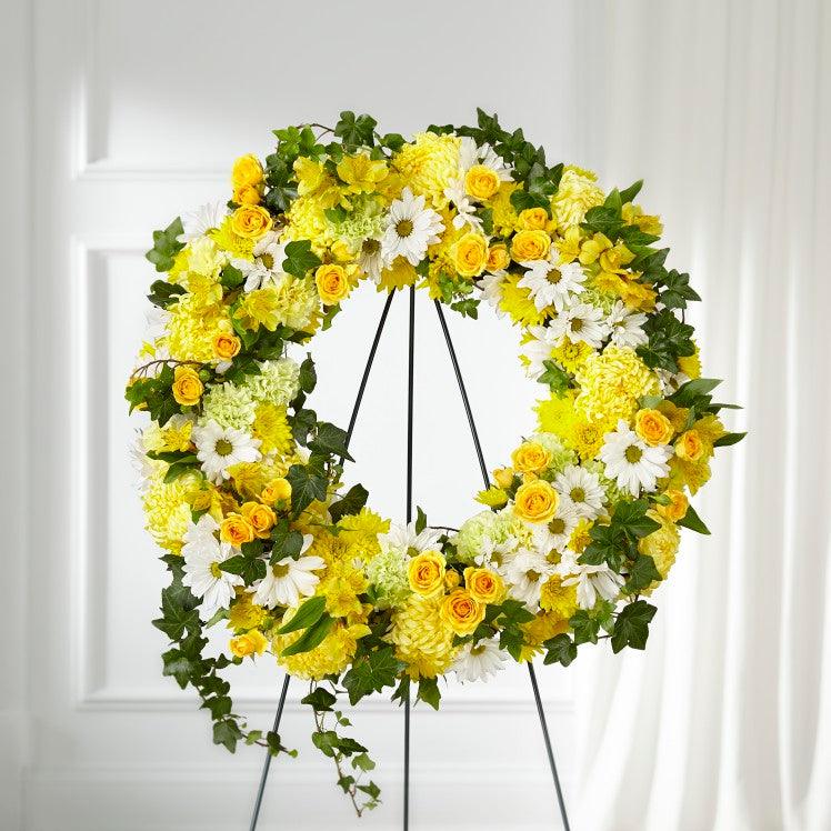 Sunlit Memories Wreathe - Four Seasons Floristry